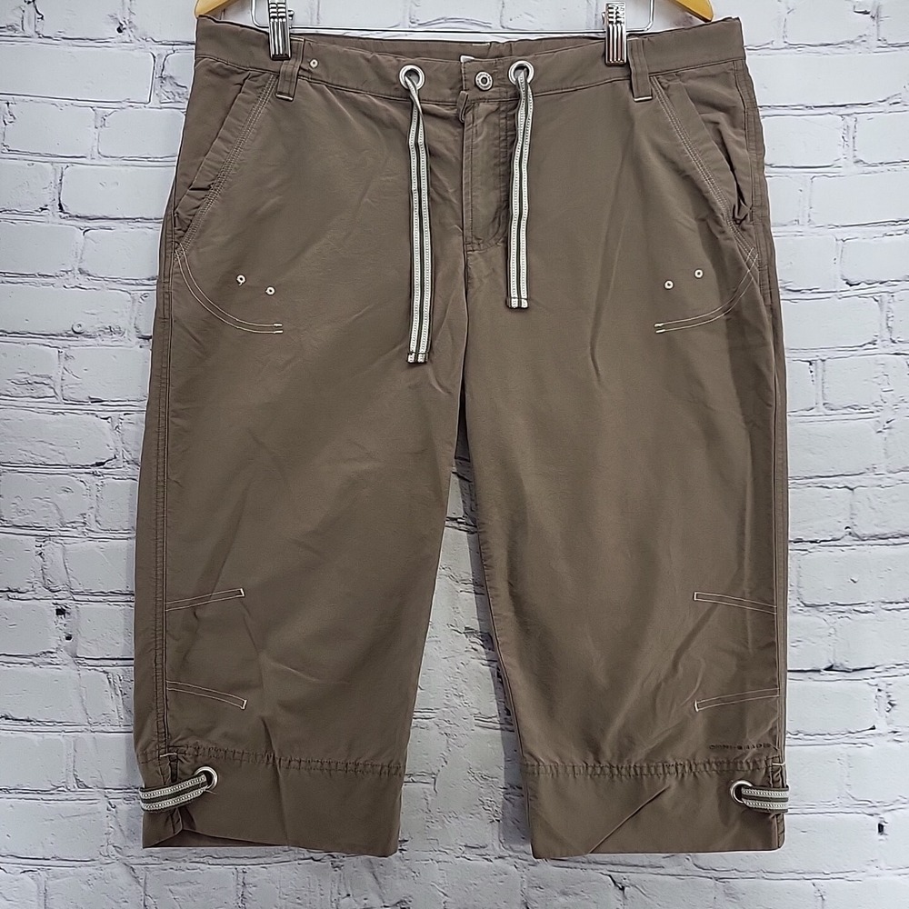 Columbia Pants Womens Sz L Large‎ Outdoor Crop Khaki Flaw